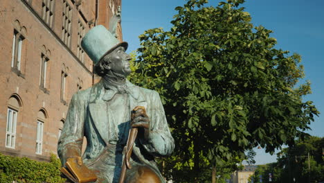 Monument-To-Hans-Christian-Andersen-In-Copenhagen-Denmark