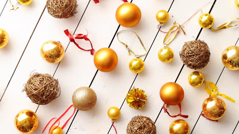 Christmas-decoration-top-view-