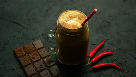 Beverage-in-mug-and-chocolate