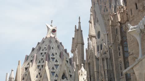 Primer-Plano-De-La-Sagrada-Familia-En-Barcelona