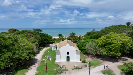 Trancoso-Kirche-In-Trancoso,-Bahia,-Brasilien