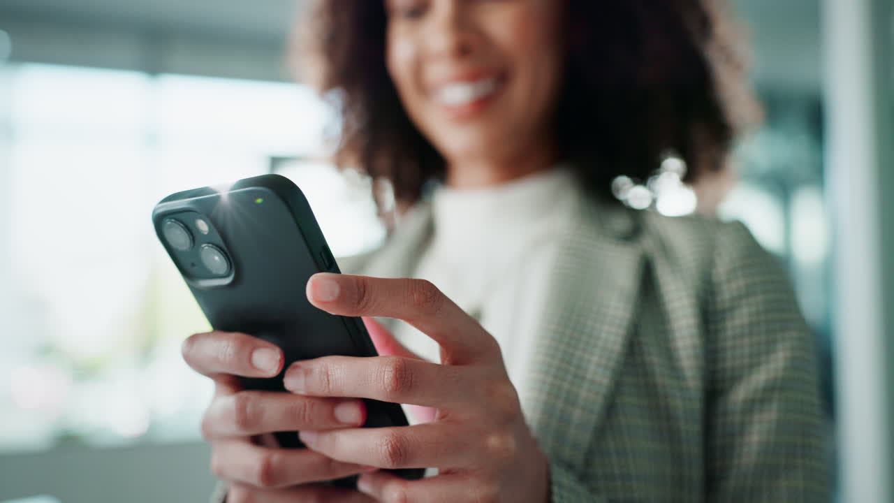 Businesswoman using smartphone