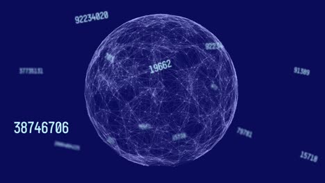 Animation-Der-Datenverarbeitung-über-Den-Globus