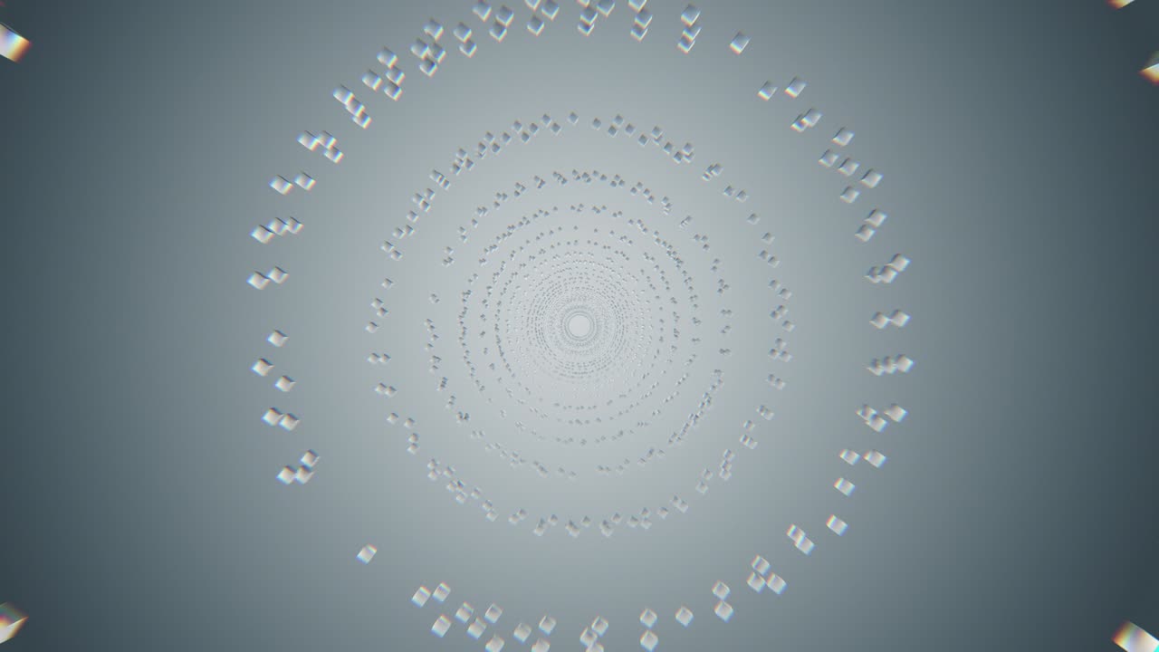 터널 원 상자, 금속 색상, 배경에 대한 추상 애니메이션, 3d 애니메이션 렌더링, 비즈니스 프레젠테이션에 대한 3840x1080