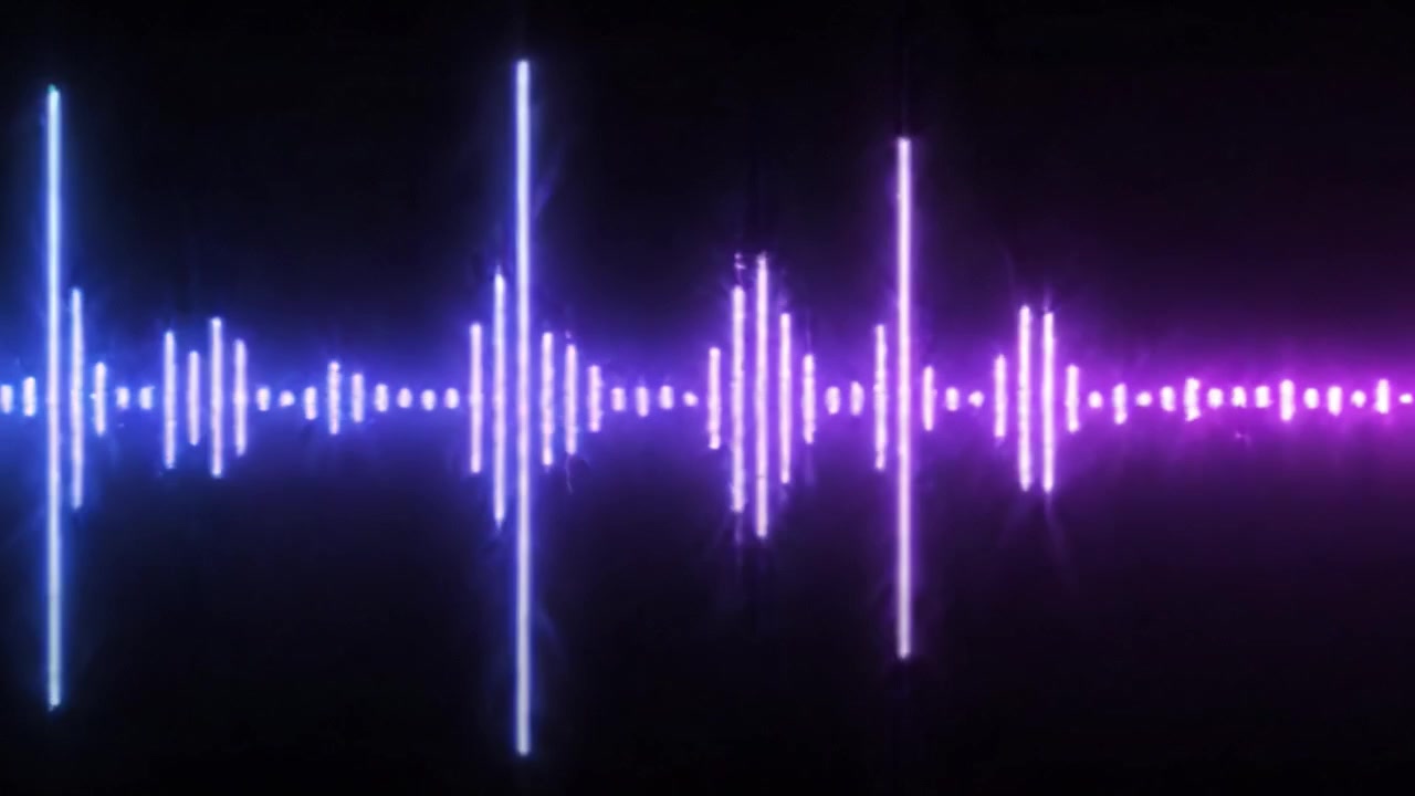 A captivating transition from a blue to a pink visual waveform, illustrating the dynamic nature of sound and color harmony in digital art and audio representation.