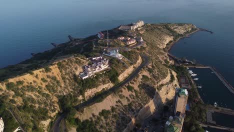 aerial view of el morro hill in lecheria, located in the north of anzoátegui state, venezuela