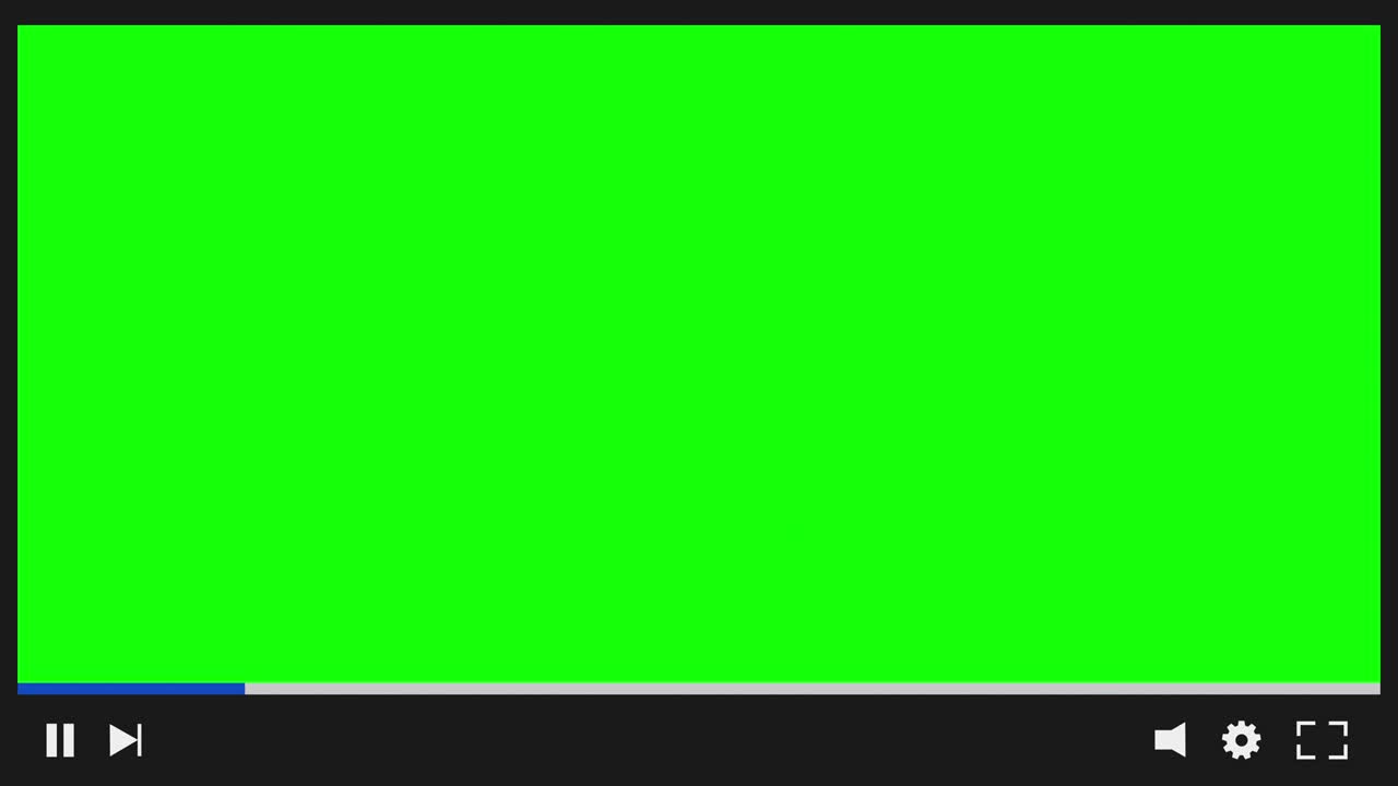 Video material such as the interface (playback screen) of a video site. Greenback material for chroma key.