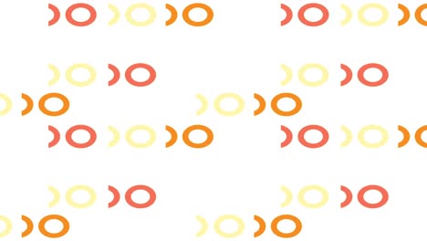 simple círculos de parpadeo animados fondo abstracto animación colorida para cargador de pantalla o redes sociales animación de patrón geométrico video de resolución 4k