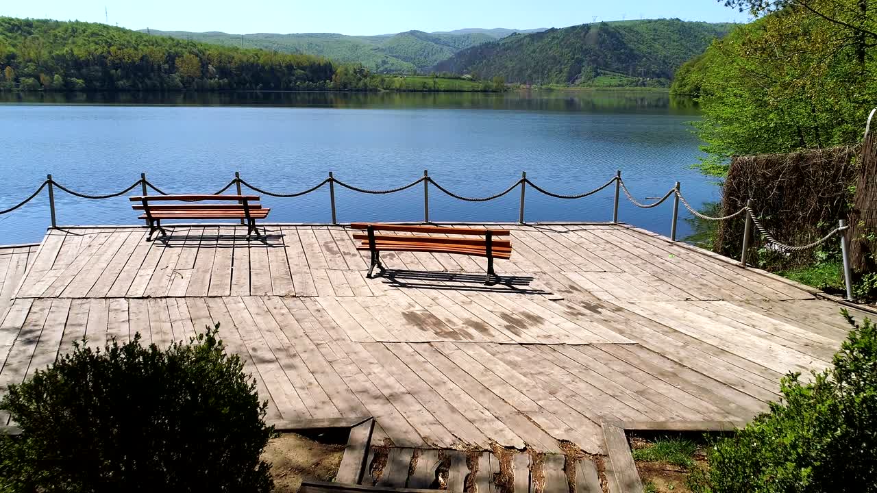 호수변 목적지 풍경