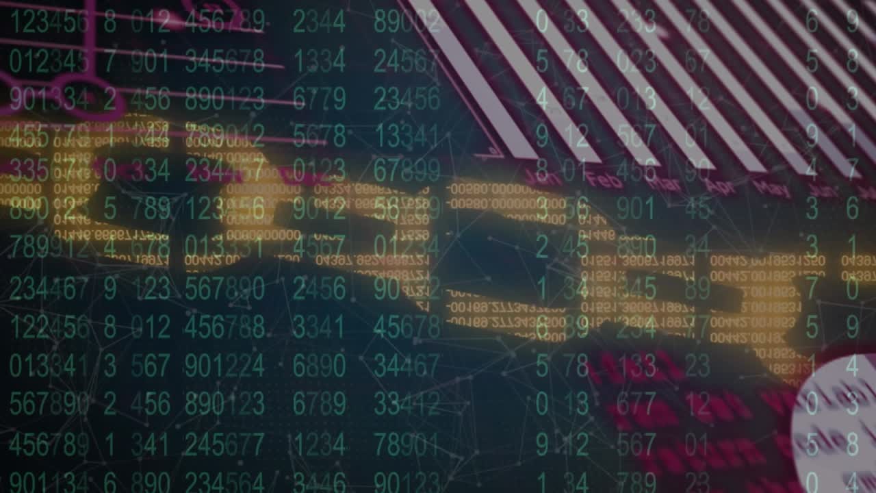 Animation of data processing on interface over sped up cells