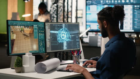 vertical video real estate developer works with artificial intelligence and interior design