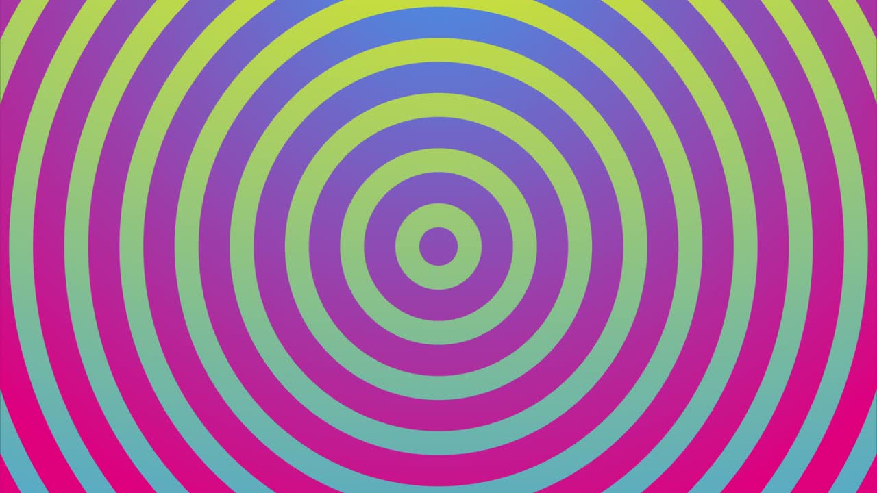 Bright circle rings abstract video animation 4k