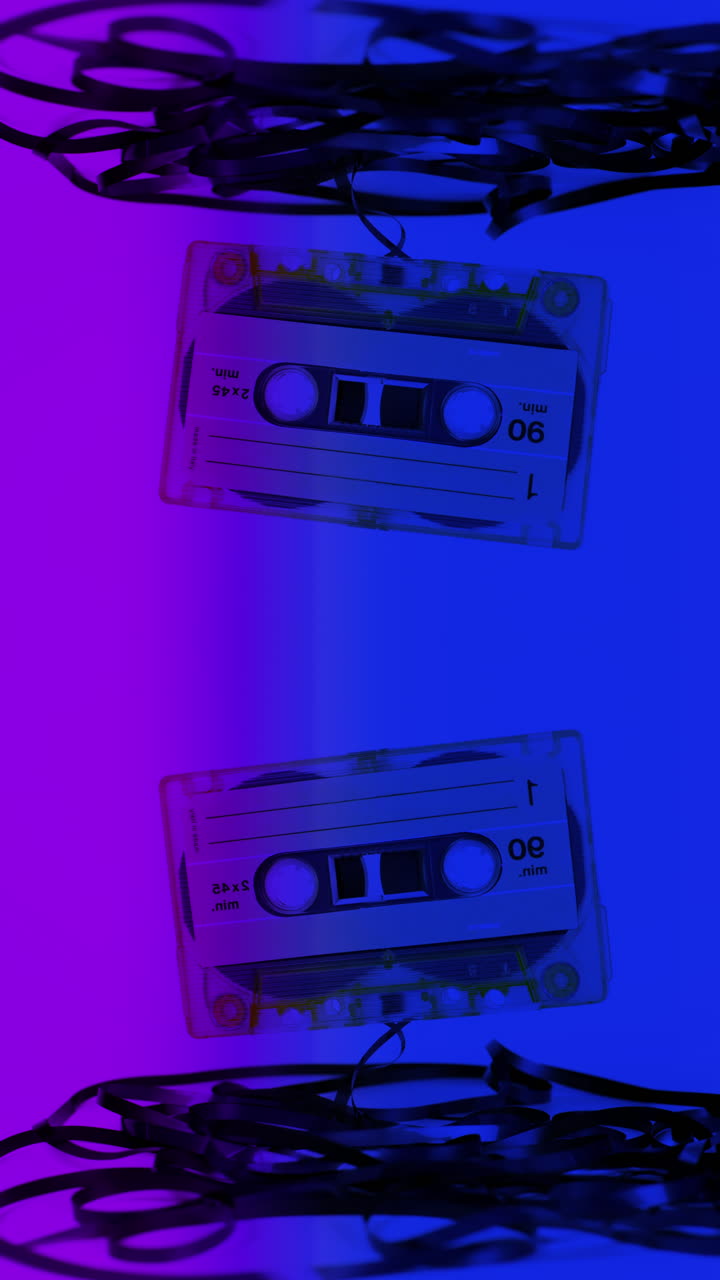 cinta de cassette en vertical