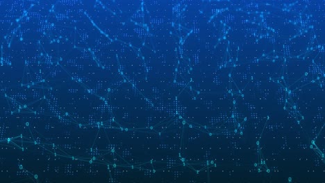 futuristic digital hitech data flow cyber cyberspace moving particles security database matrix