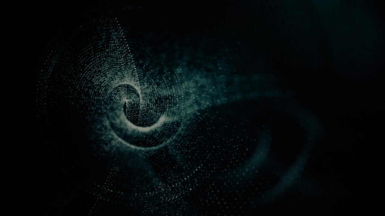 Futuristic Data Matrix Simulation HUD Background