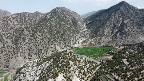 la agricultura en los picos de las montañas