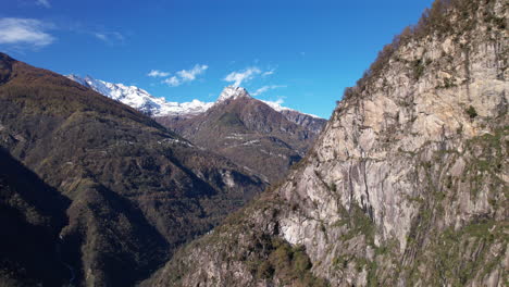 aerial view of the majestic mountain range overlooking como lake in italy