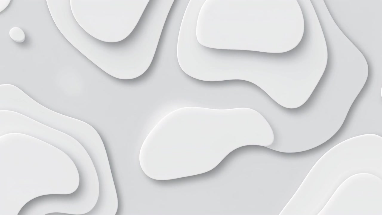 Abstract White Paper Cutout Background with Moving Layers