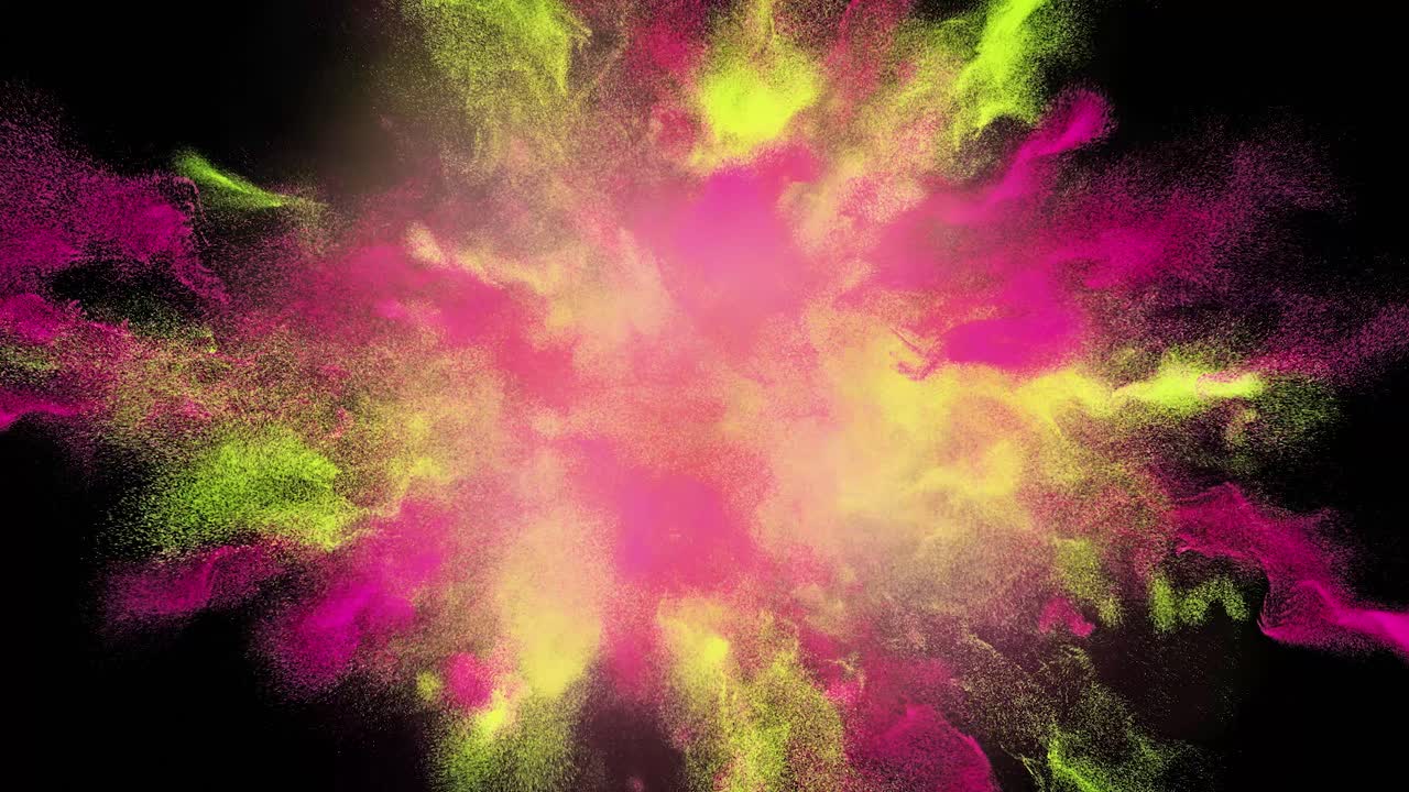 explosión de polvo vibrante
