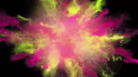 vibrant powder explosion