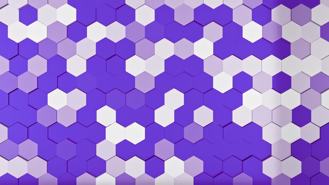 el patrón hexagonal salta, el fondo 4k, el video de bucle de animación cg,