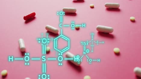 Animation-of-chemical-structures-over-pills