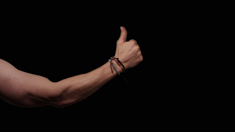 gestos de la mano con el canal alfa