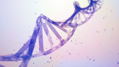 abstract shape of dna molecule animation background