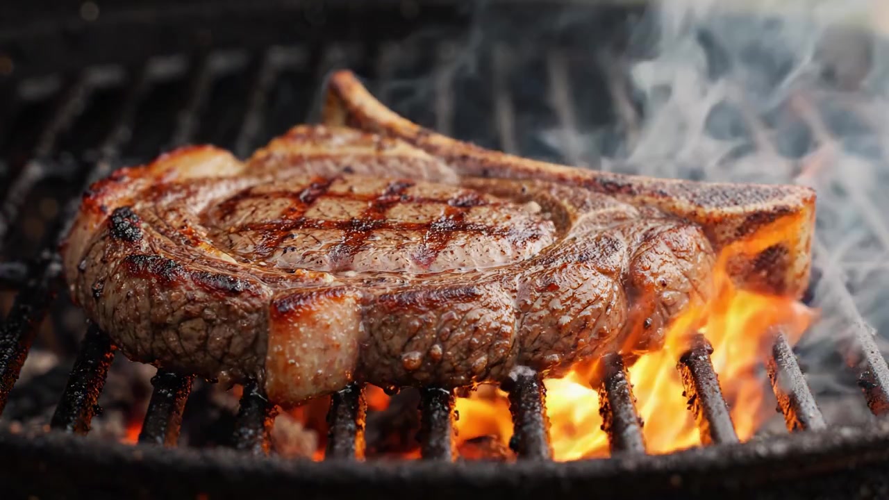 Grilling the Perfect Steak: A Juicy, Flavorful Tomahawk Cut Crafted Over Flames for an Unforgettable Culinary Experience