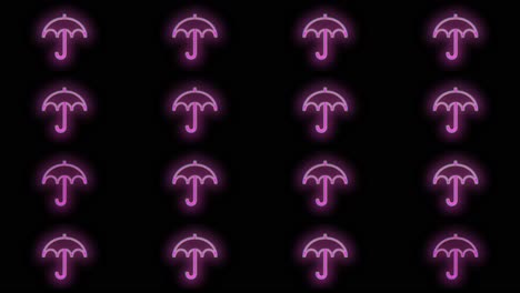 Neon-umbrella-pattern-with-purple-color