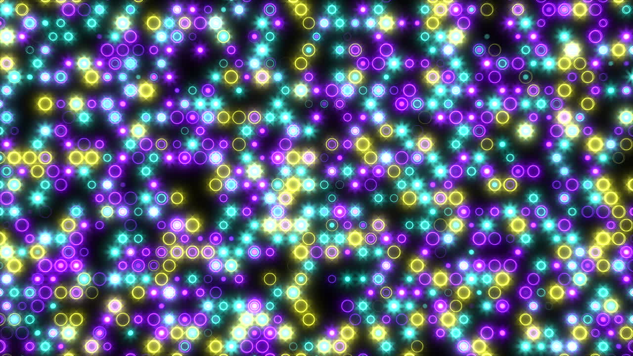 디지털 화면에서 줄로 무지개 반지 패턴