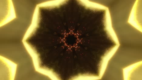 abstract rossette-like kaleidoscope animated pattern