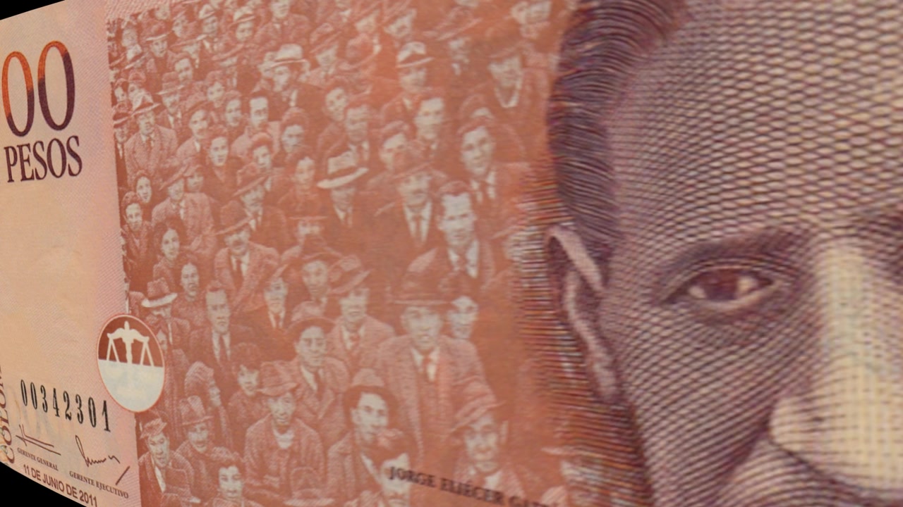 Imagens da Cédula Chilena de 1000 Pesos