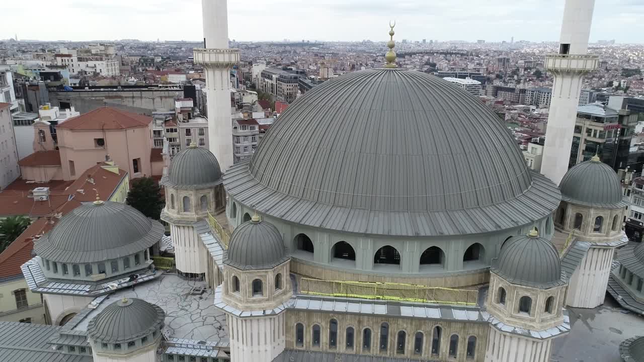 19 de octubre de 2020 en estambul, turquía. vistas aéreas de la plaza de taksim.