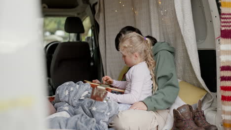 Vacation,-camper-and-guitar-for-daughter