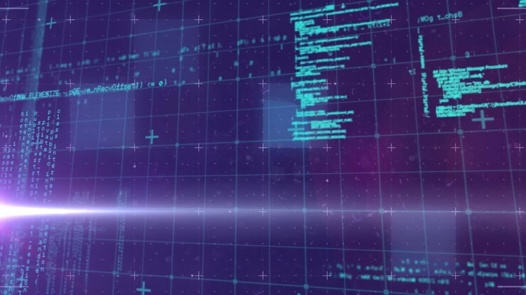 Animation of data processing on interface