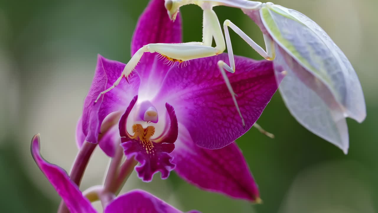 Praying Mantis on Orchid