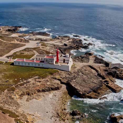 farol do cabo raso. beautiful landscape. atlantic ocean rock shore, portugal