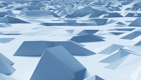 flying over abstract low-poly surface. looped 3d animation. seamless background concept in 4k, uhd.