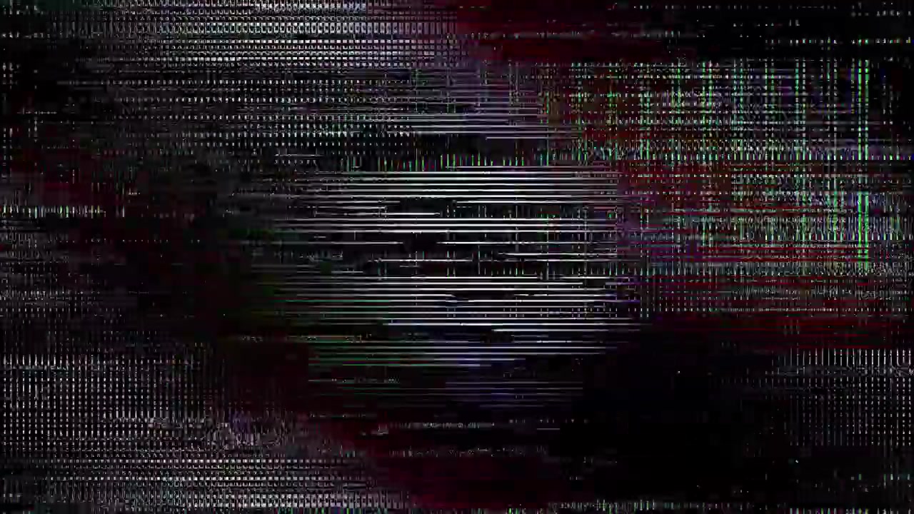 Dynamic Glitch Effect with Colorful Digital Noise