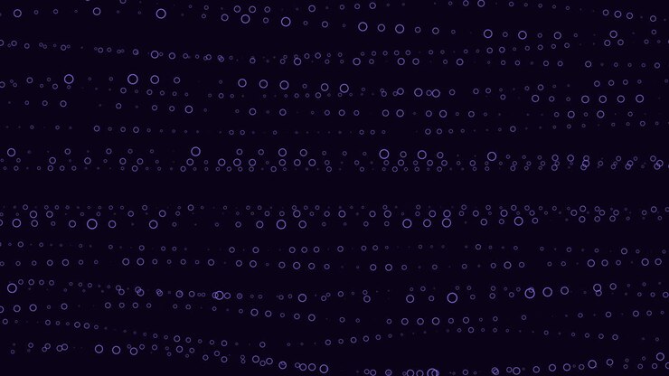 Seamless grid of overlapping dots on black background