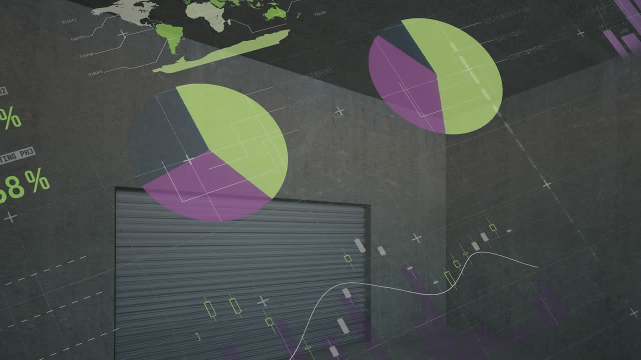 animación de las estadísticas en fondo negro