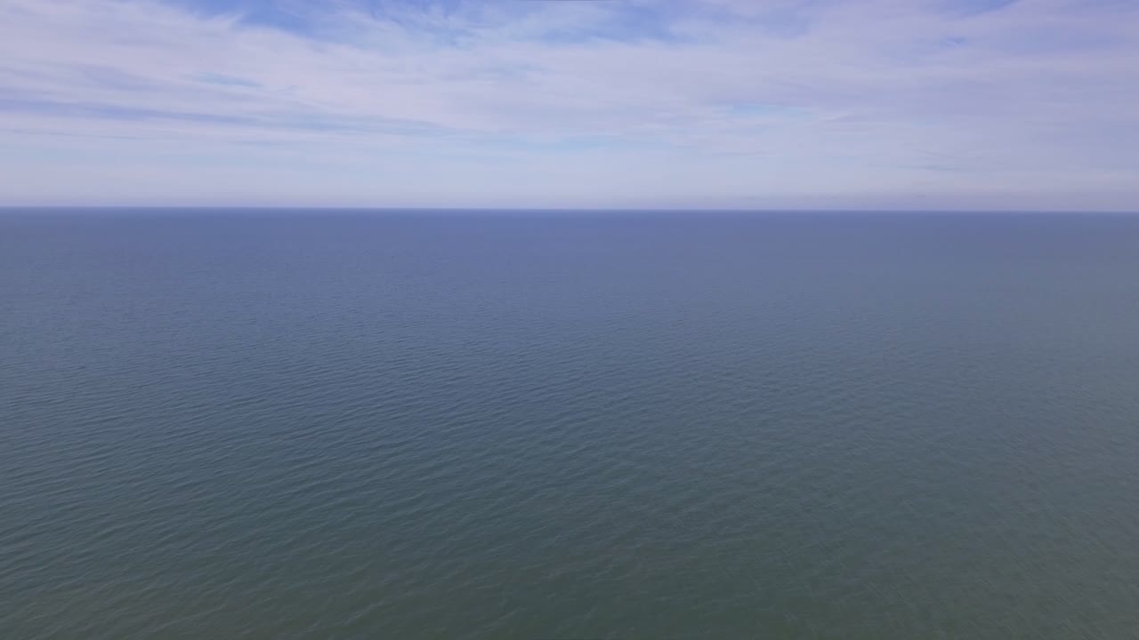 Baltic Sea on a Sunny Day. Aerial Static Shot