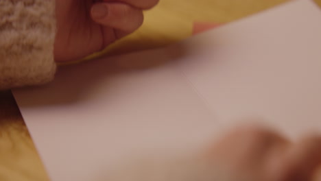 making a handmade greeting card