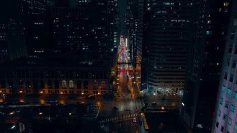 E-Randolph-St-from-metropolis-city-chicago-during-night-aerial
