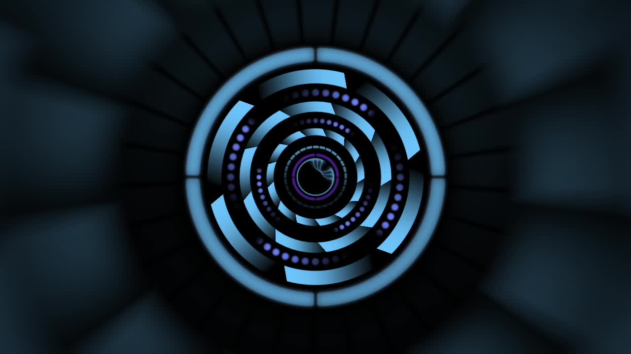 efecto de giro eléctrico de ciencia ficción. 4k