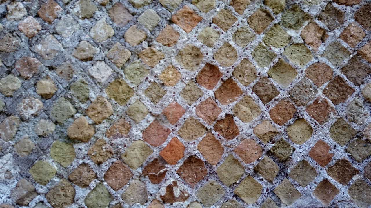 detalle del opus reticulatum a