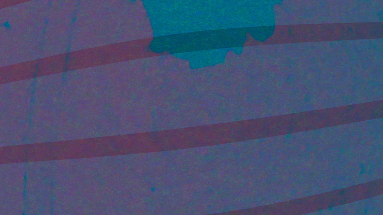 superficie de madera desgastada con patrón de rayas azules y púrpuras