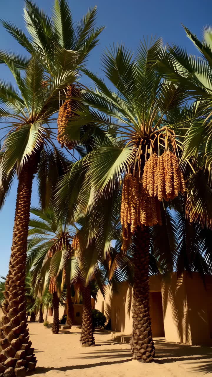 Date Palms in a Desert Oasis