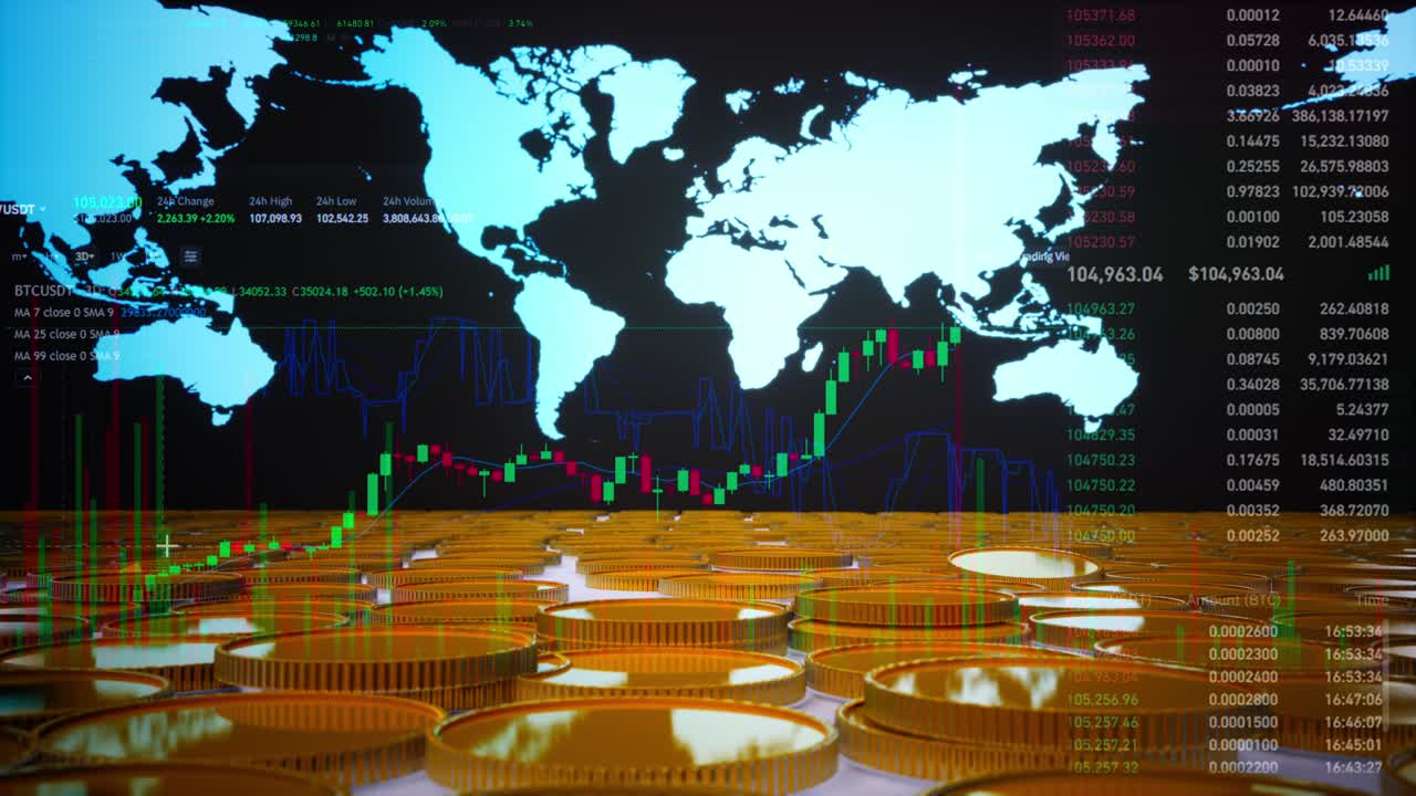 Stock Market Candlestick Chart Pattern Design Background, Business Financial Growth